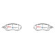Dischi freno DBA DBA Brake Pads Street Series Ceramic, Front Axle DB2336SS | race-shop.it