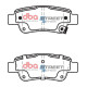 Dischi freno DBA DBA Brake Pads Street Series Ceramic, Rear Axle DB2256SS | race-shop.it