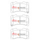 Dischi freno DBA DBA Brake Pads Xtreme Performance, Front Axle DB15147XP | race-shop.it