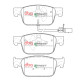 Dischi freno DBA DBA Brake Pads Street Performance, Front Axle DB15106SP | race-shop.it