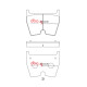 Dischi freno DBA DBA Brake Pads Race Performance DB15005RP | race-shop.it