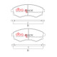 Dischi freno DBA DBA Brake Pads Race Performance DB1167RP | race-shop.it