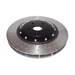 DBA 5000 series Crossed Drilled & Dimpled Black Hat DBA53928BLKXD (2 pcs)