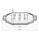 Risonatori nell´alloggiamento del catalizzatore Risonatore universale RACES - rotondo 60 mm | race-shop.it