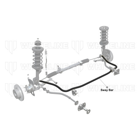 Stabilizzatori e biellette stabilizzatrici Whiteline BTF7 Sway Bar 22mm Non Adjustable | race-shop.it
