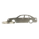 Car-Shapes keychains Audi 80 sedan portachiavi in acciaio inossidabile | race-shop.it