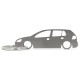 Car-Shapes keychains VW Volkswagen Golf MK5 5d portachiavi in acciaio inossidabile | race-shop.it