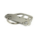 Car-Shapes keychains Fiat Panda II portachiavi in acciaio inossidabile | race-shop.it