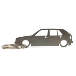 VW Volkswagen Golf MK2 5d portachiavi in acciaio inossidabile