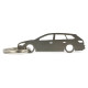 Car-Shapes keychains Seat Leon 5F wagon portachiavi in acciaio inossidabile | race-shop.it