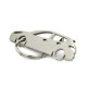 Car-Shapes keychains Mazda 3 BL 5d portachiavi in acciaio inossidabile | race-shop.it