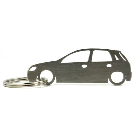 Car-Shapes keychains Opel Corsa C 5d portachiavi in acciaio inossidabile | race-shop.it