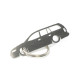 Car-Shapes keychains Opel Omega B wagon portachiavi in acciaio inossidabile | race-shop.it