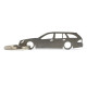 Car-Shapes keychains Mercedes W211 wagon portachiavi in acciaio inossidabile | race-shop.it