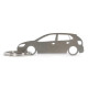 Car-Shapes keychains VW Volkswagen Polo MK5 5d portachiavi in acciaio inossidabile | race-shop.it