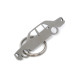 Car-Shapes keychains Mercedes W123 limousine portachiavi in acciaio inossidabile | race-shop.it