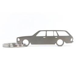 Mercedes W123 kombi portachiavi in acciaio inossidabile