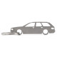 Car-Shapes keychains Audi 80 wagon portachiavi in acciaio inossidabile | race-shop.it
