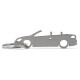Car-Shapes keychains Volkswagen Eos portachiavi in acciaio inossidabile | race-shop.it
