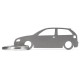 Car-Shapes keychains Seat Ibiza 6k2 portachiavi in acciaio inossidabile | race-shop.it