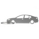 Car-Shapes keychains Renault Laguna 3gen sedan portachiavi in acciaio inossidabile | race-shop.it