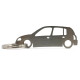 Car-Shapes keychains Renault Clio 2gen 5d portachiavi in acciaio inossidabile | race-shop.it