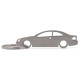 Car-Shapes keychains Mercedes W209 CLK portachiavi in acciaio inossidabile | race-shop.it