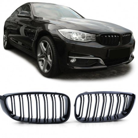 Bazár Griglia del radiatore Sportivo a doppia barra performance lucida adatto a BMW 3 Series GT F34 DANNEGGIATO | race-shop.it