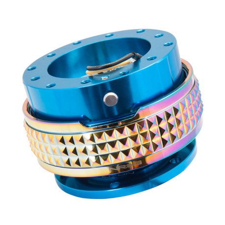 Mozzi volante Universali a sgancio rapido NRG GEN 2.1 sgancio rapido Pyramid Series, blu/neo cromato | race-shop.it