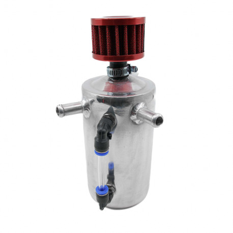 Serbatoi raccolta olio (OCT) Serbatoio di raccolta dell`olio con 2 uscite e filtro - capacità 0,5l | race-shop.it