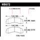 Pastiglie freno HAWK performance Hawk Brake Pad LTS HB672Y.714 | race-shop.it