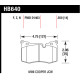 Pastiglie freno HAWK performance Hawk Brake Pad HP Plus HB640N.550 | race-shop.it