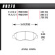 Pastiglie freno HAWK performance Hawk Brake Pad DTC-70 (16 mm) HB275U.620 | race-shop.it