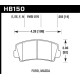 Pastiglie freno HAWK performance Hawk Brake Pad Blue 9012 (14 mm) HB150E.555 | race-shop.it