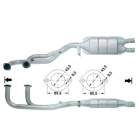 CAT e DPF Magnaflow a montaggio diretto Convertitore catalitico Magnaflow per ALFA ROMEO | race-shop.it