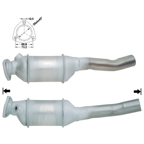 CAT e DPF Magnaflow a montaggio diretto Convertitore catalitico Magnaflow per AUDI | race-shop.it