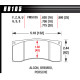 Pastiglie freno HAWK performance Hawk Brake Pad DTC-60 (16 mm) HB105G.620 | race-shop.it