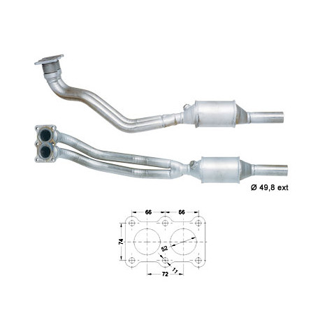 CAT e DPF Magnaflow a montaggio diretto Convertitore catalitico Magnaflow per AUDI SEAT SKODA VOLKSWAGEN | race-shop.it