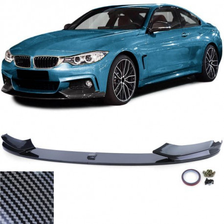 Bazár Spoiler anteriore lip performance carbon look adatto a BMW 4 Series F32 F33 F36 INCOMPLETO | race-shop.it