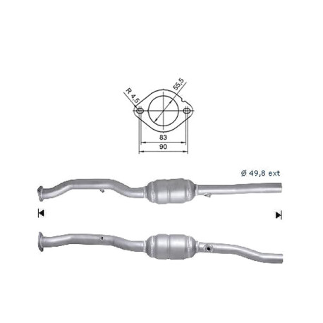 CAT e DPF Magnaflow a montaggio diretto Convertitore catalitico Magnaflow per AUDI VOLKSWAGEN | race-shop.it