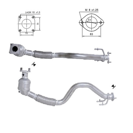 CAT e DPF Magnaflow a montaggio diretto Catalizzatore Magnaflow per AUDI SKODA VOLKSWAGEN | race-shop.it