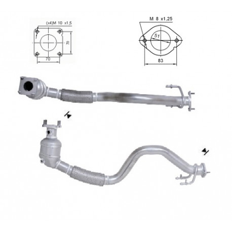 CAT e DPF Magnaflow a montaggio diretto Catalizzatore Magnaflow per AUDI VOLKSWAGEN | race-shop.it
