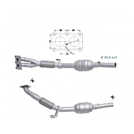 CAT e DPF Magnaflow a montaggio diretto Catalizzatore Magnaflow per AUDI SEAT SKODA VOLKSWAGEN | race-shop.it