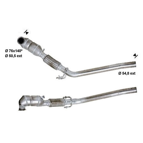 CAT e DPF Magnaflow a montaggio diretto Catalizzatore Magnaflow per AUDI VOLKSWAGEN | race-shop.it