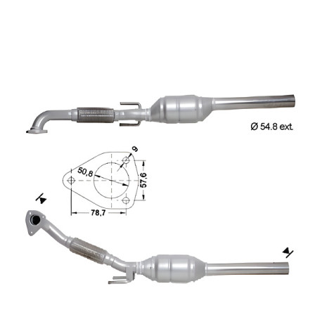 CAT e DPF Magnaflow a montaggio diretto Catalizzatore Magnaflow per AUDI VOLKSWAGEN | race-shop.it