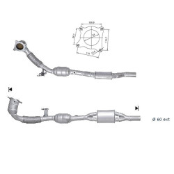 Catalizzatore Magnaflow per AUDI