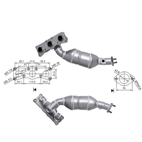 CAT e DPF Magnaflow a montaggio diretto Catalizzatore Magnaflow per BMW | race-shop.it