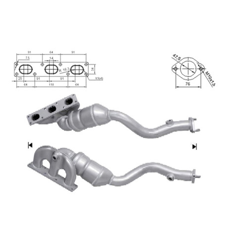 CAT e DPF Magnaflow a montaggio diretto Catalizzatore Magnaflow per BMW | race-shop.it