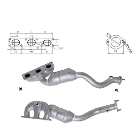 CAT e DPF Magnaflow a montaggio diretto Catalizzatore Magnaflow per BMW | race-shop.it