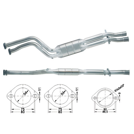 CAT e DPF Magnaflow a montaggio diretto Catalizzatore Magnaflow per BMW | race-shop.it